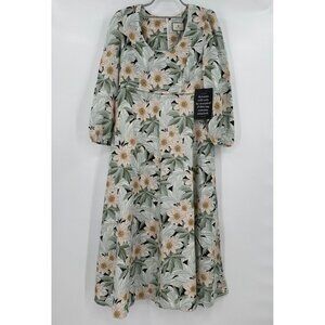 Tuckernuck Maison Des Fleurs Maxi Dress sz S NWT Cotton/Linen Floral Print $298